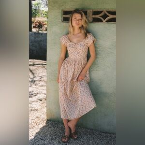 CHRISTY DAWN 🌺 “Luciana” Midi Dress in “Pansy Garden, Size L